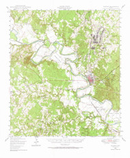 Bastrop, Texas 1948 (1972) USGS Old Topo Map Reprint 15x15 TX Quad 105764