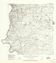 Becerra Creek, Texas 1933 (1956) USGS Old Topo Map Reprint 15x15 TX Quad 105806