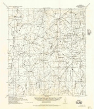Alamito Creek, Texas 1956 () USGS Old Topo Map Reprint 15x15 TX Quad 105809