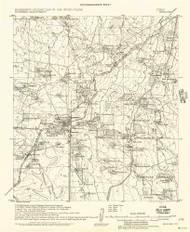 Benavides, Texas 1956 () USGS Old Topo Map Reprint 15x15 TX Quad 105854