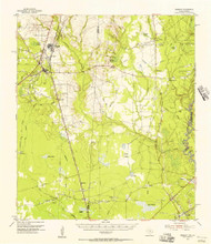Bessmay, Texas 1955 (1956) USGS Old Topo Map Reprint 15x15 TX Quad 105893