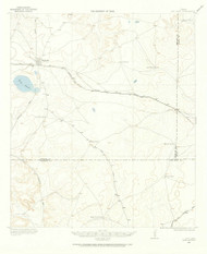 Big Lake, Texas 1920 (1965) USGS Old Topo Map Reprint 15x15 TX Quad 106370