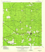 Big Wells, Texas 1939 (1958) USGS Old Topo Map Reprint 15x15 TX Quad 106393