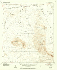 Black Mountains, Texas 1955 (1956) USGS Old Topo Map Reprint 15x15 TX Quad 106410