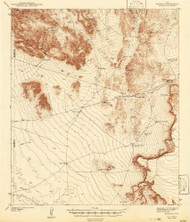 Borrego, Texas 1942 () USGS Old Topo Map Reprint 15x15 TX Quad 105925