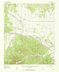 Brice, Texas 1960 (1963) USGS Old Topo Map Reprint 15x15 TX Quad 106564