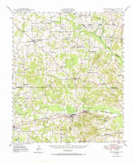 Brownsboro, Texas 1948 (1966) USGS Old Topo Map Reprint 15x15 TX Quad 105981