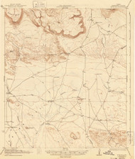 Buck Hill, Texas 1925 (1944) USGS Old Topo Map Reprint 15x15 TX Quad 106029