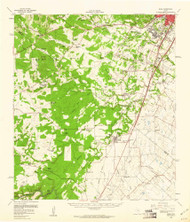 Buda, Texas 1958 (1960) USGS Old Topo Map Reprint 15x15 TX Quad 106043