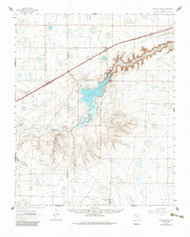 Buffalo Lake, Texas 1961 (1985) USGS Old Topo Map Reprint 15x15 TX Quad 122026