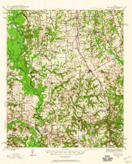 Bullard, Texas 1946 (1960) USGS Old Topo Map Reprint 15x15 TX Quad 106087