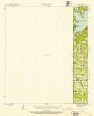 Caddo Lake, Texas 1944 (1954) USGS Old Topo Map Reprint 15x15 TX Quad 105387