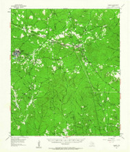 Camden, Texas 1955 (1963) USGS Old Topo Map Reprint 15x15 TX Quad 105425
