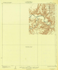 Camp Springs, Texas 1932 () USGS Old Topo Map Reprint 15x15 TX Quad 123845
