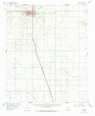 Canyon, Texas 1960 (1978) USGS Old Topo Map Reprint 15x15 TX Quad 105461