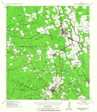 Carrizo Springs, Texas 1939 (1963) USGS Old Topo Map Reprint 15x15 TX Quad 105504
