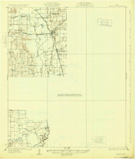 Carrolton, Texas 1931 () USGS Old Topo Map Reprint 15x15 TX Quad 123850