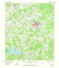 Carthage, Texas 1958 (1973) USGS Old Topo Map Reprint 15x15 TX Quad 105524