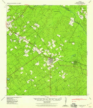Catarima, Texas 1940 (1958) USGS Old Topo Map Reprint 15x15 TX Quad 106610