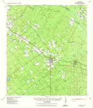 Catarima, Texas 1940 (1965) USGS Old Topo Map Reprint 15x15 TX Quad 106612