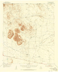 Cerro Diablo, Texas 1955 (1956) USGS Old Topo Map Reprint 15x15 TX Quad 106688