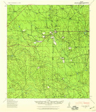 Chacon Creek, Texas 1940 (1959) USGS Old Topo Map Reprint 15x15 TX Quad 106696