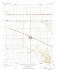 Claude, Texas 1960 (1978) USGS Old Topo Map Reprint 15x15 TX Quad 108667