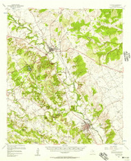 Clifton, Texas 1956 (1957) USGS Old Topo Map Reprint 15x15 TX Quad 108713