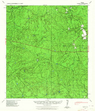 Cometa, Texas 1940 (1964) USGS Old Topo Map Reprint 15x15 TX Quad 108786