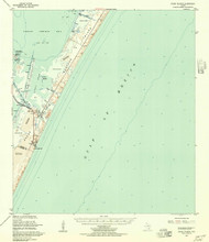 Crane Islands, Texas 1951 (1957) USGS Old Topo Map Reprint 15x15 TX Quad 108927