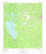 Curtis, Texas 1955 (1975) USGS Old Topo Map Reprint 15x15 TX Quad 109019