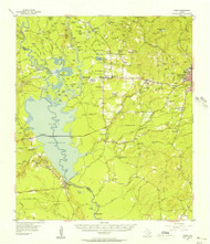 Curtis, Texas 1955 (1956) USGS Old Topo Map Reprint 15x15 TX Quad 109022
