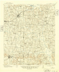 Daingerfield, Texas 1914 (1949) USGS Old Topo Map Reprint 15x15 TX Quad 109054