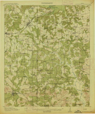 Daingerfield, Texas 1914 () USGS Old Topo Map Reprint 15x15 TX Quad 123903
