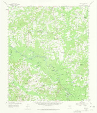 Darco, Texas 1958 (1975) USGS Old Topo Map Reprint 15x15 TX Quad 109106