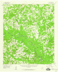 Darco, Texas 1958 (1960) USGS Old Topo Map Reprint 15x15 TX Quad 109108