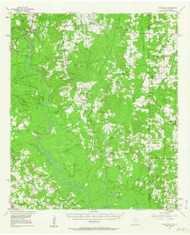 Deadwood, Texas 1956 (1963) USGS Old Topo Map Reprint 15x15 TX Quad 109136