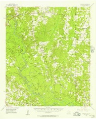 Deadwood, Texas 1956 (1957) USGS Old Topo Map Reprint 15x15 TX Quad 109137