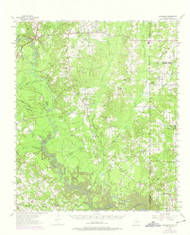 Deadwood, Texas 1956 (1975) USGS Old Topo Map Reprint 15x15 TX Quad 109139