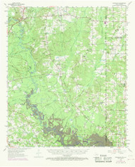 Deadwood, Texas 1956 (1969) USGS Old Topo Map Reprint 15x15 TX Quad 109141