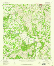 Dennis, Texas 1959 (1960) USGS Old Topo Map Reprint 15x15 TX Quad 109194