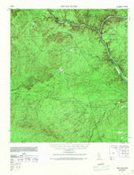 Devils River, Texas 1943 (1968) USGS Old Topo Map Reprint 15x15 TX Quad 109223