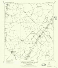 Dime Box, Texas 1919 (1956) USGS Old Topo Map Reprint 15x15 TX Quad 107485