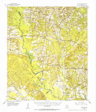 Douglass, Texas 1952 (1953) USGS Old Topo Map Reprint 15x15 TX Quad 107668