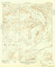 Dove Mountain, Texas 1918 (1949) USGS Old Topo Map Reprint 15x15 TX Quad 107677