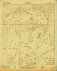 Dove Mountain, Texas 1918 () USGS Old Topo Map Reprint 15x15 TX Quad 123921