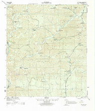 Dry Devil, Texas 1944 () USGS Old Topo Map Reprint 15x15 TX Quad 107694
