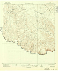 Dryden Crossing, Texas 1918 (1949) USGS Old Topo Map Reprint 15x15 TX Quad 107699