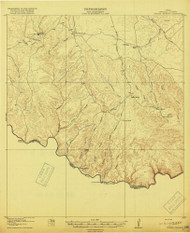 Dryden Crossing, Texas 1918 () USGS Old Topo Map Reprint 15x15 TX Quad 123922
