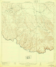 Dryden Crossing, Texas 1918 (1932) USGS Old Topo Map Reprint 15x15 TX Quad 123923
